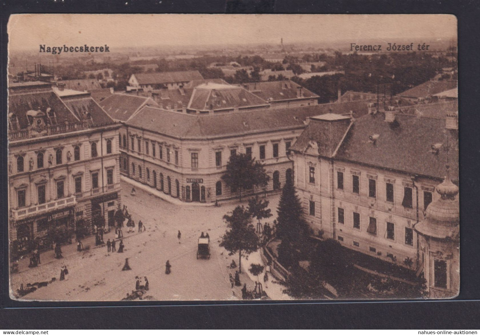 Ansichtskarte Nagybecskerek Zrenjanin Serbien Strassenkreuzung Geschäfte - Serbie