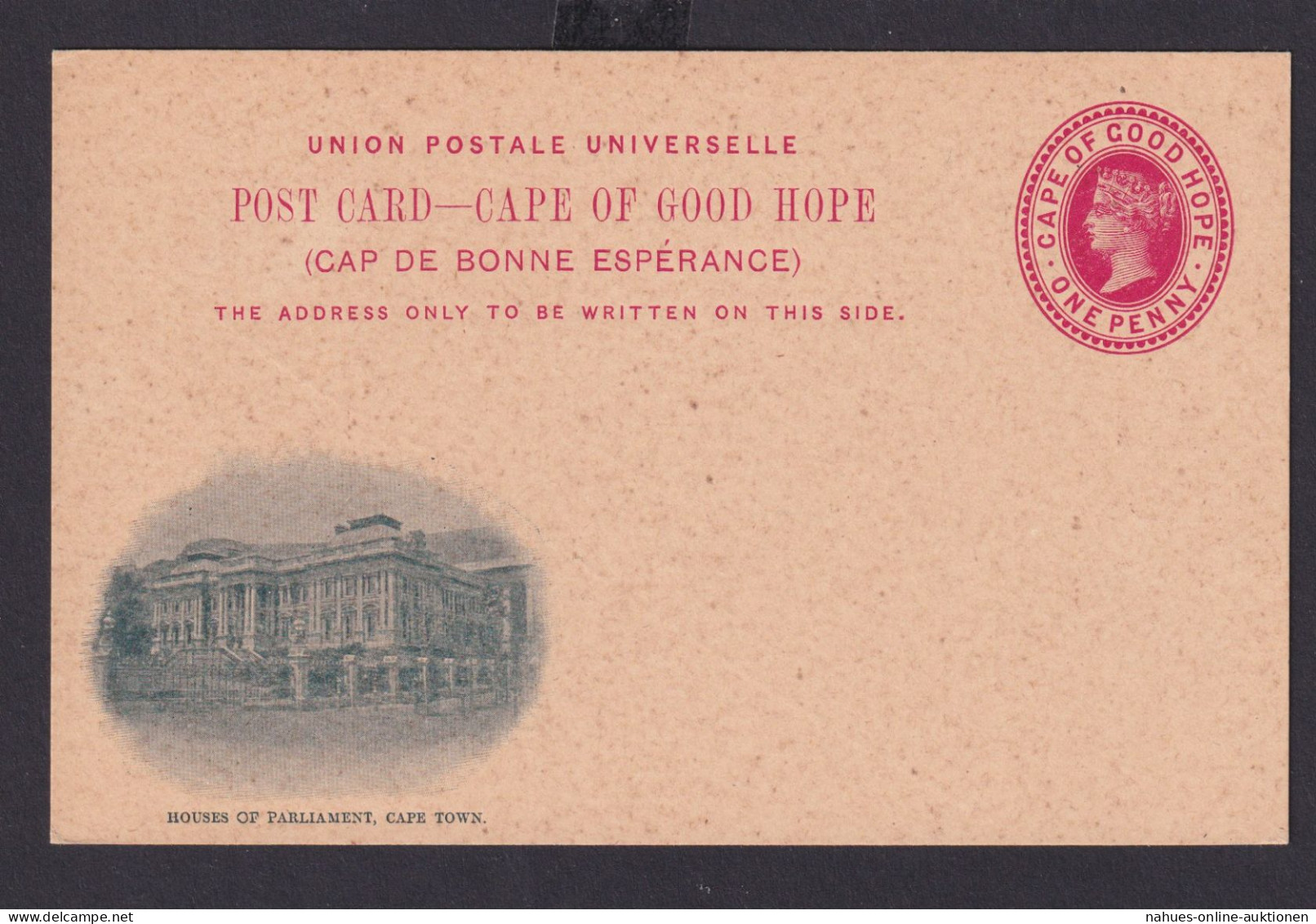Kap Der Guten Hoffnung Ganzsache Cape Of Good Hope Queen Victoria 1 Penny - Cape Of Good Hope (1853-1904)
