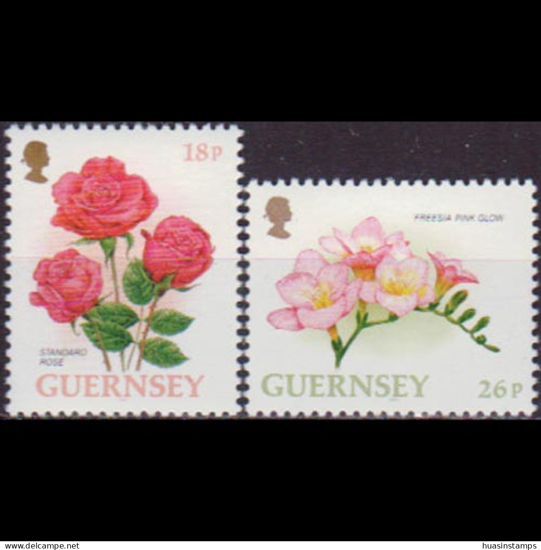 GUERNSEY 1997 - Scott# 584-5 Flowers Set Of 2 MNH - Guernesey