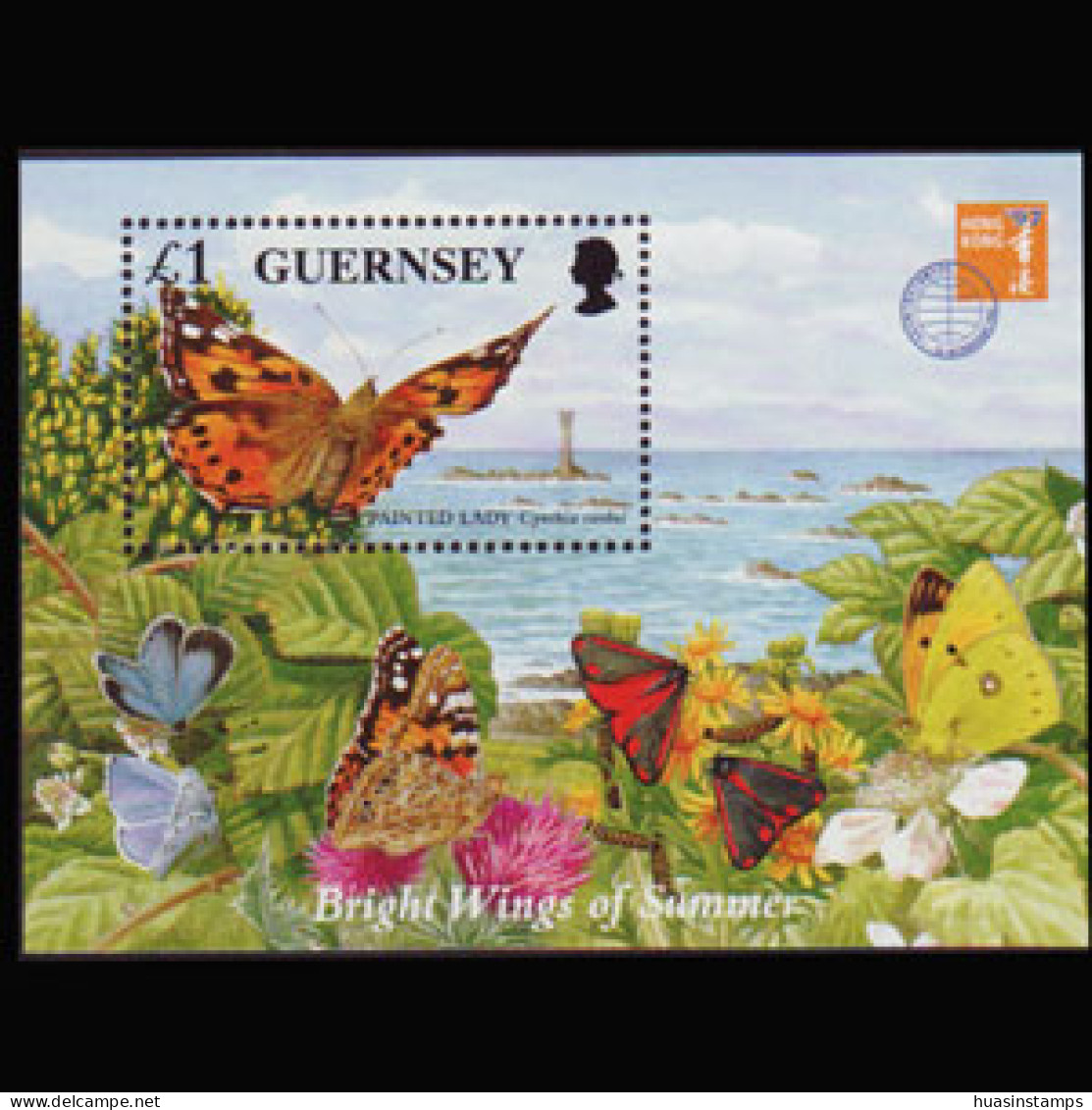 GUERNSEY 1997 - Scott# 590 S/S Butterfly MNH - Guernesey