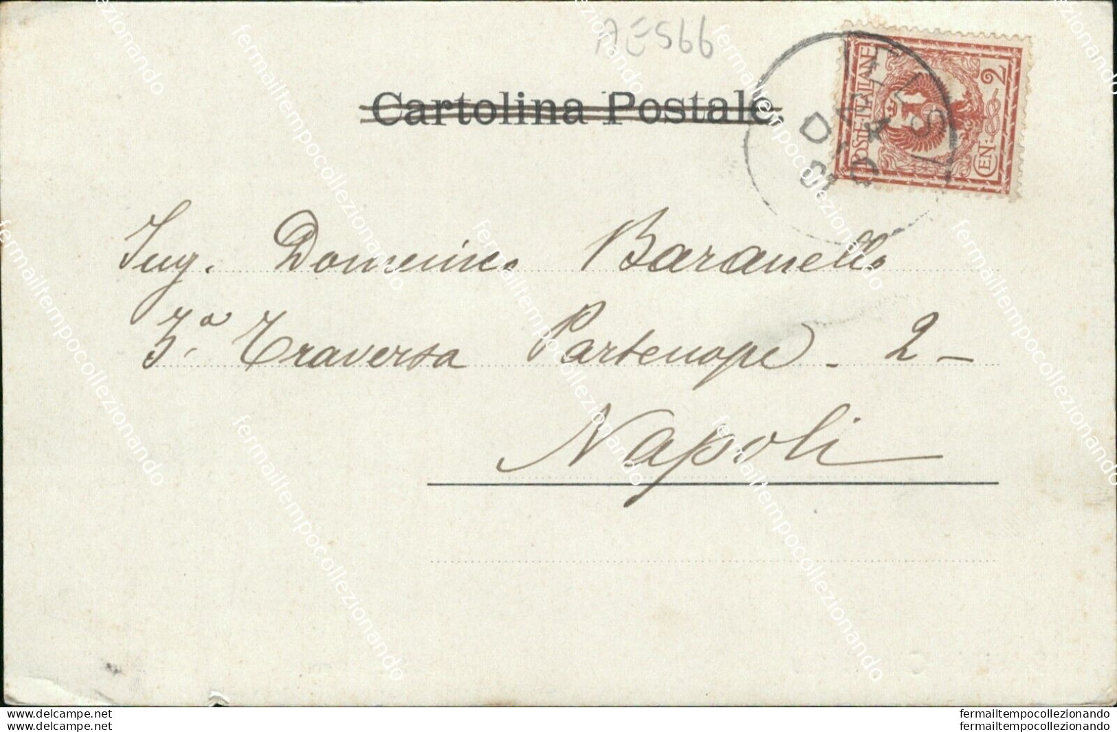 Ae566 Cartolina Saluti Da Campobasso Citta' Via Xx Settembre 1901 - Campobasso