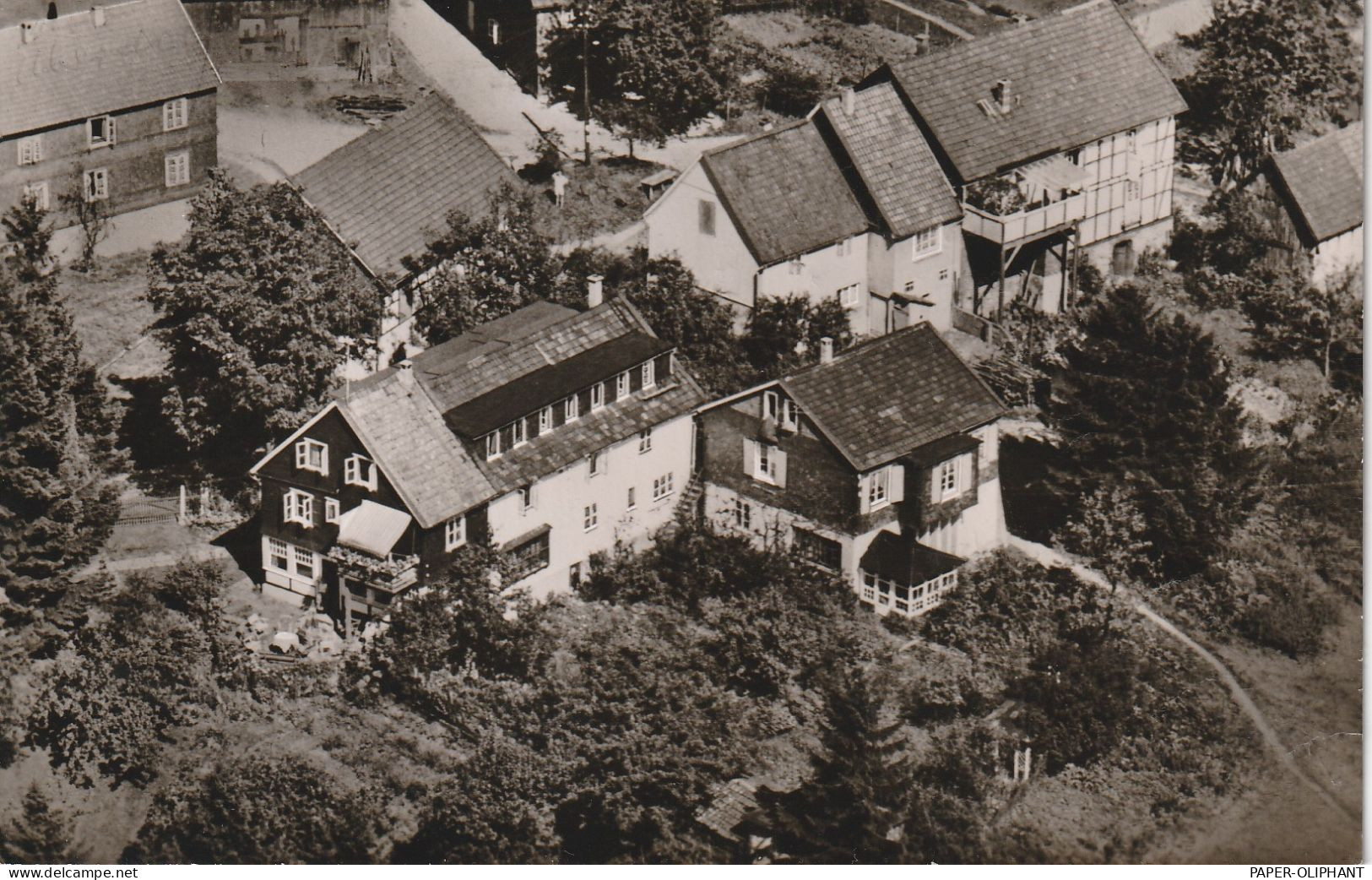 5223 NÜMBRECHT - ÜBERDORF, Luftaufnahme Haus Wiesengrund Und Umgebung, 1961, Nachgebühr - Gummersbach