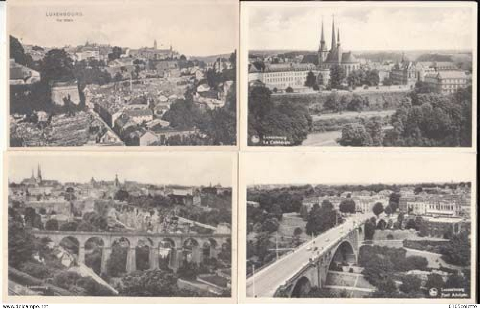 4 Cartes - Luxembourg Ville -  - PRIX FIXE - ( Cd061) - Luxembourg - Ville