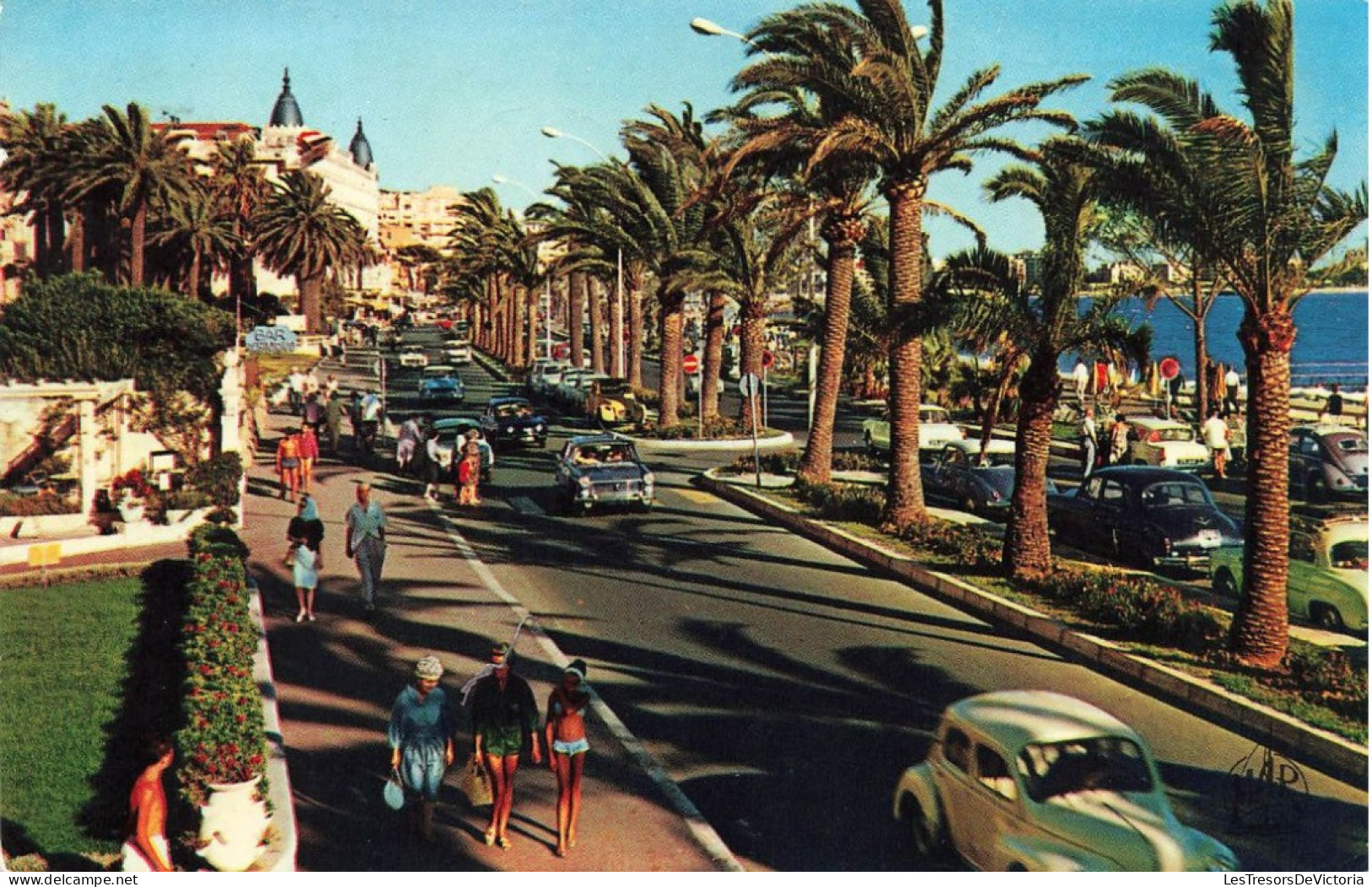 FRANCE - Cannes - Vue Sur La Croisette - La Côte D'Azur - Animé - Colorisé - Carte Postale - Cannes