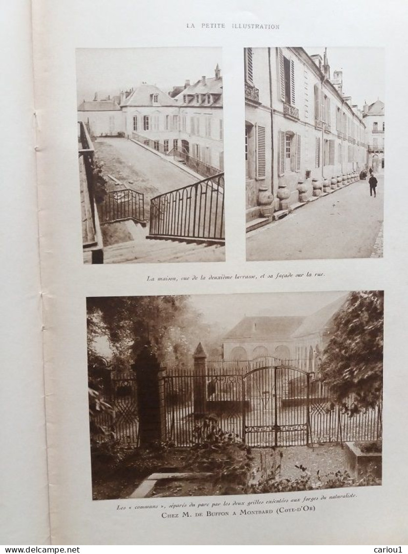 C1 Des Gachons MONSIEUR DE BUFFON SUR SES TERRASSES Illustration MONTBARD 1927 PORT INCLUS France - Bourgogne