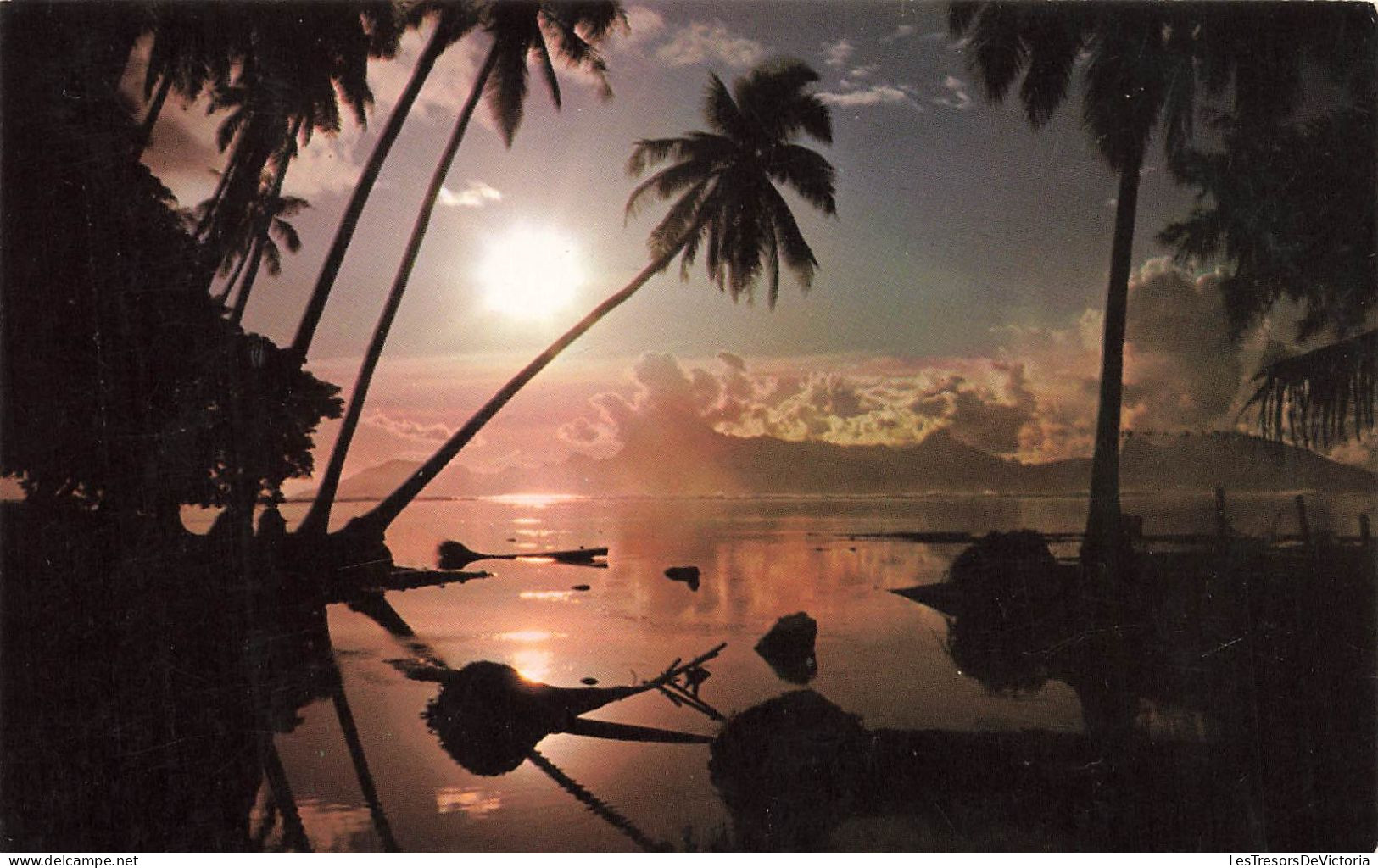 TAHITI - Punaauia - Magnifique Coucher Du Soleil Sur Ce Miroir D'eau - Colorisé - Carte Postale - Tahiti