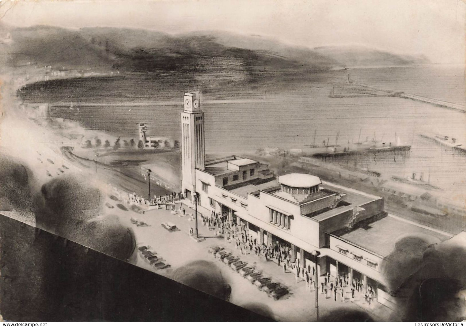 ALGERIE - Philippeville - Vue Générale De La Gare - Carte Postale Ancienne - Skikda (Philippeville)