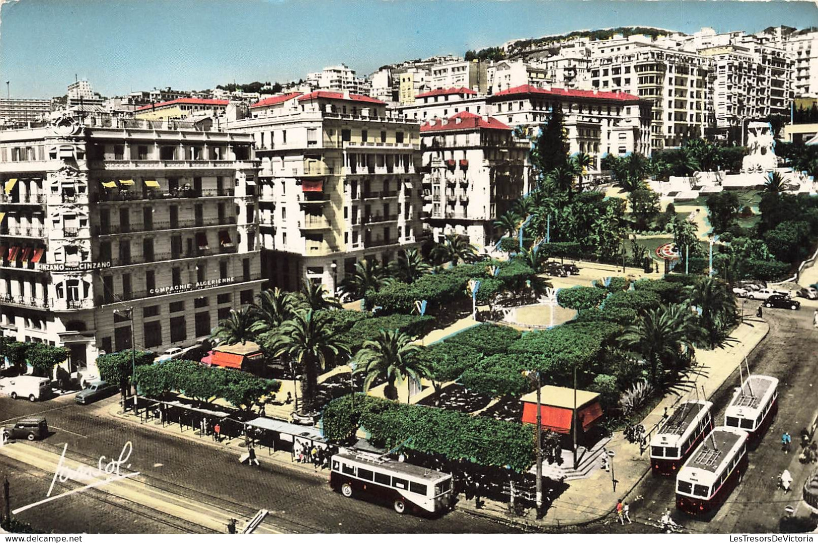 ALGERIE - Alger - Vue Sur Le Boulevard Laferrière - Animé - Colorisé - Carte Postale - Algerien