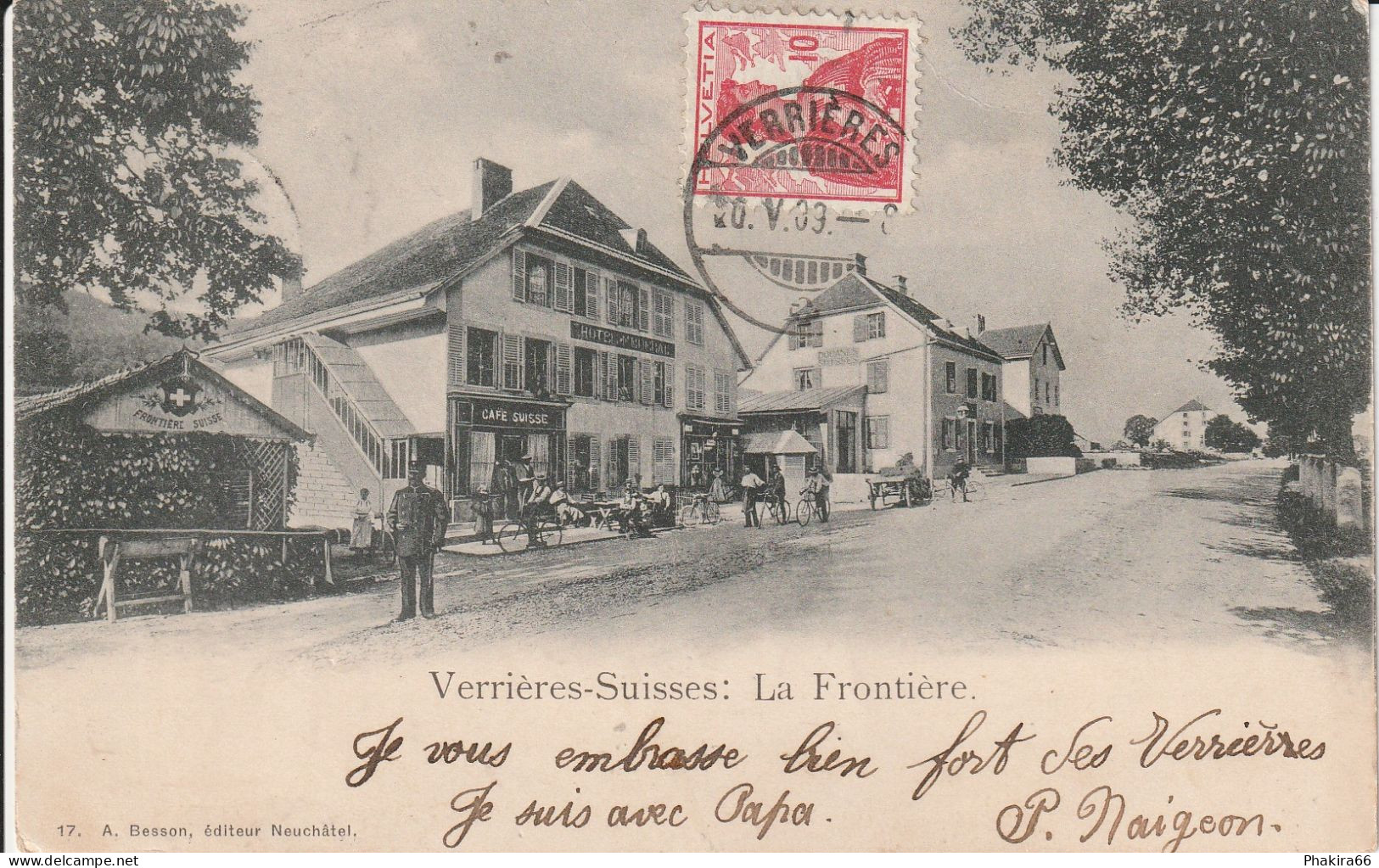 VERRIERES - SUISSE LA FRONTIERE - Les Verrières