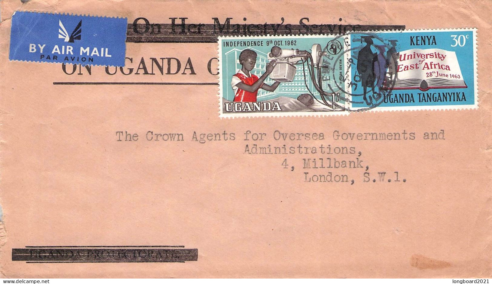 UGANDA - AIRMAIL - LONDON/GB. / 5207 - Ouganda (1962-...)