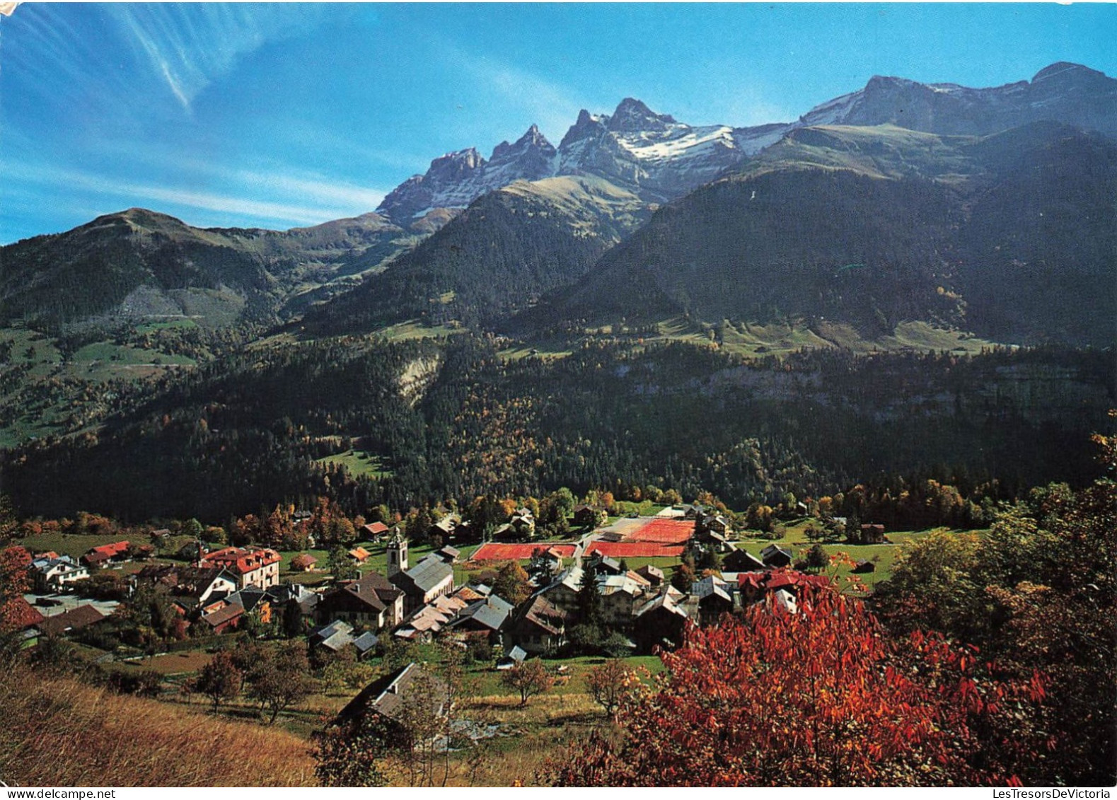 SUISSE - Champéry - Vue Sur Les Dents Du Midi -  Colorisé - Carte Postale - Champéry