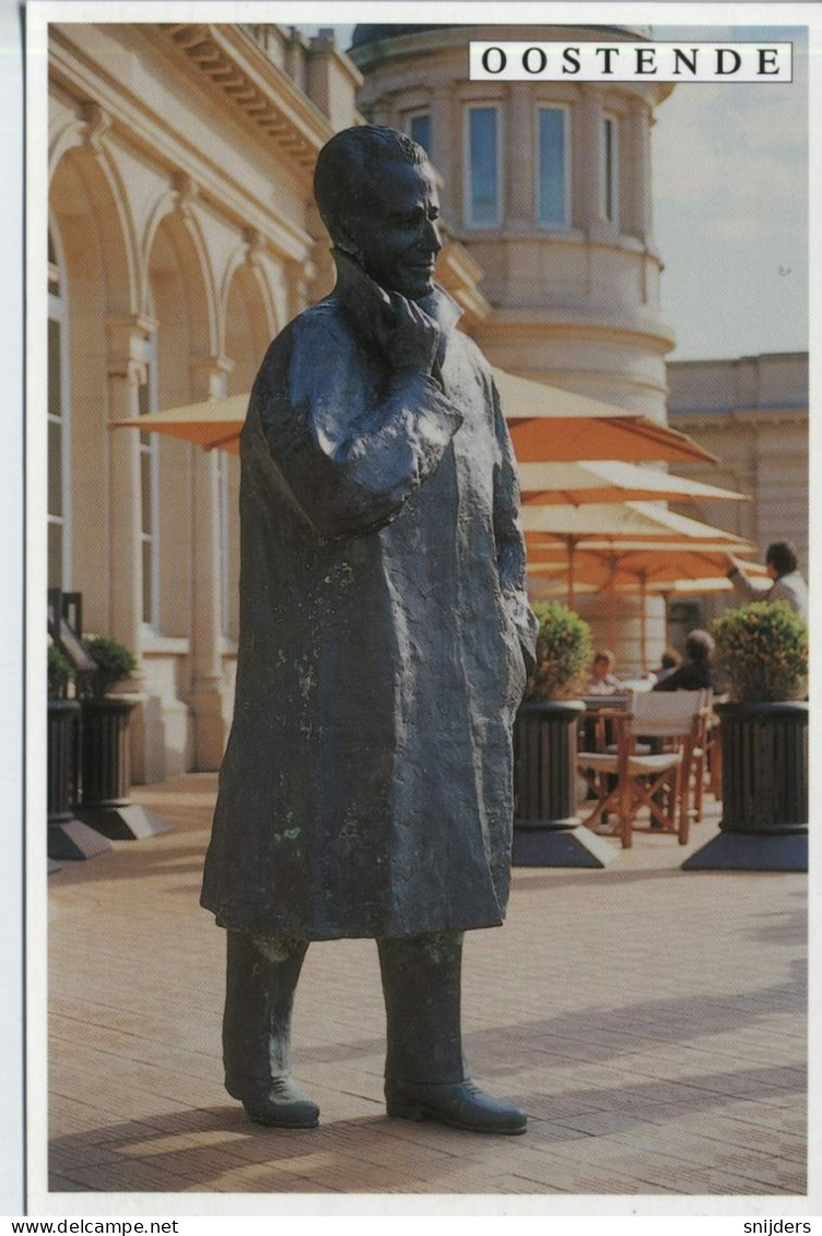 Oostende Standbeeld Van Boudewijn Ongebruikt - Oostende