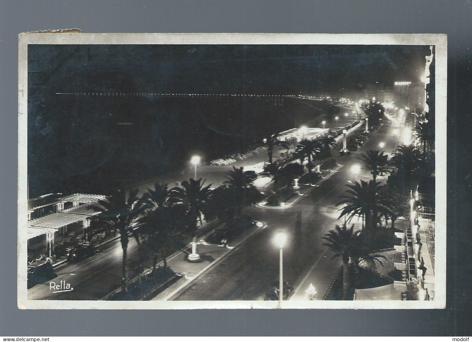 CPA - 06 - Nice La Nuit - La Promenade Des Anglais - Circulée En 1939 - Nice La Nuit