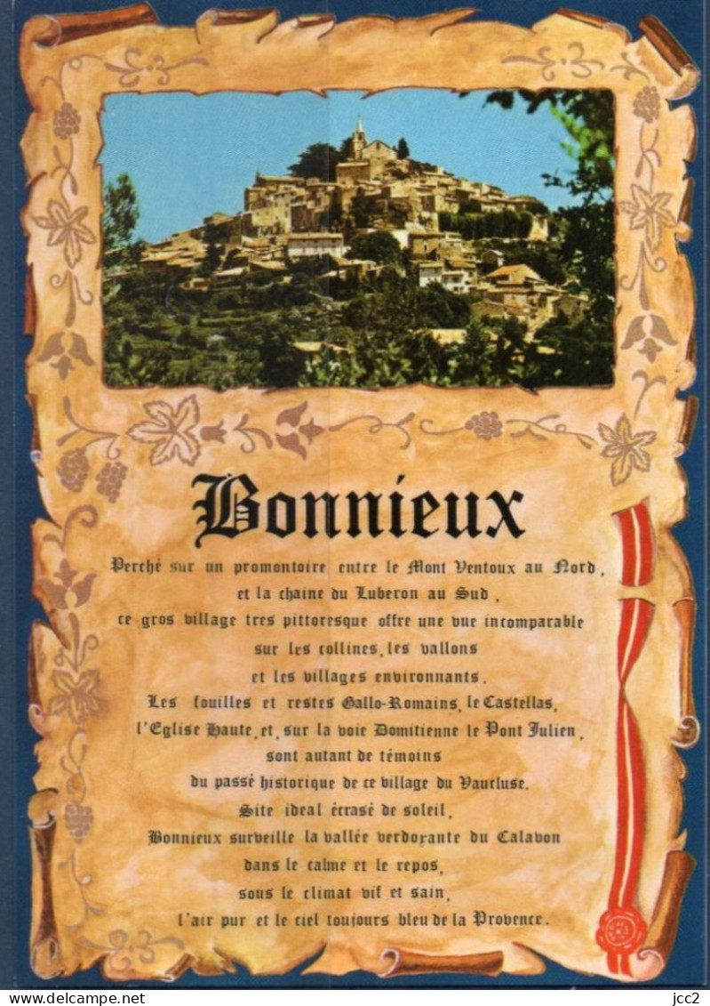 84 - Bonnieux -vue Et Histoire - Bonnieux