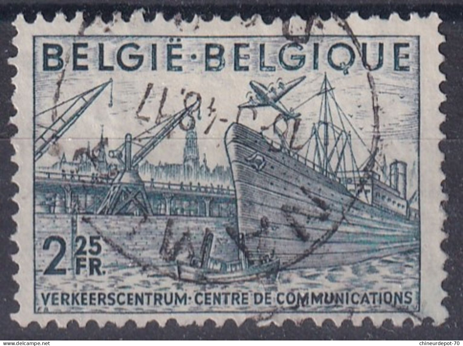 1948 TRAFFIC  CENTRE DE COMMUNICATIONS CACHET Namur - Oblitérés