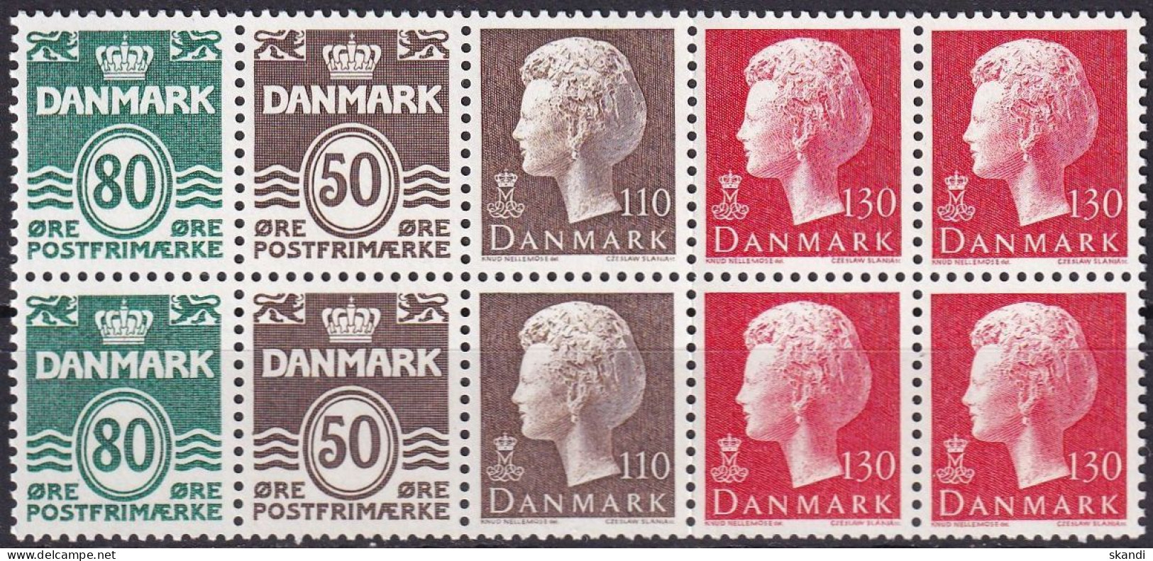 DÄNEMARK 1979 Mi-Nr. HBL 17 Markenheftchenblatt/booklet Sheet ** MNH - Ongebruikt