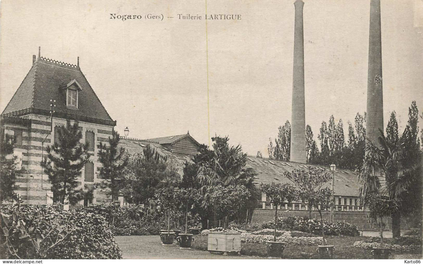 Nogaro * Tuilerie LARTIGUE * Briqueterie Industrie Briques Tuiles Tuilerie Poterie - Nogaro