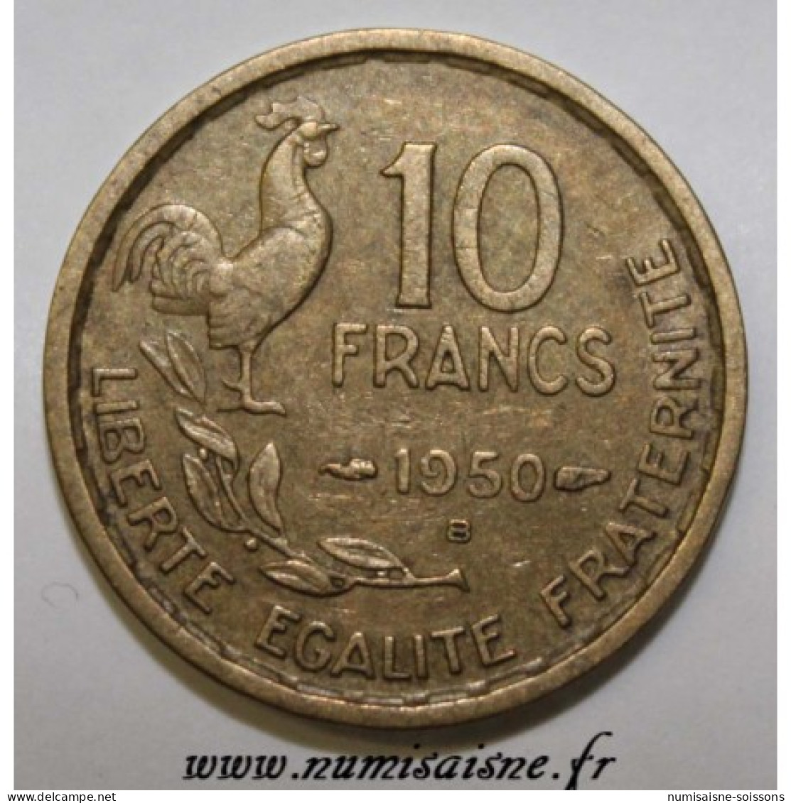 GADOURY 812 - 10 FRANCS 1950 B - Beaumont Le Roger - TYPE GUIRAUD - KM 915.2 - TTB - 10 Francs