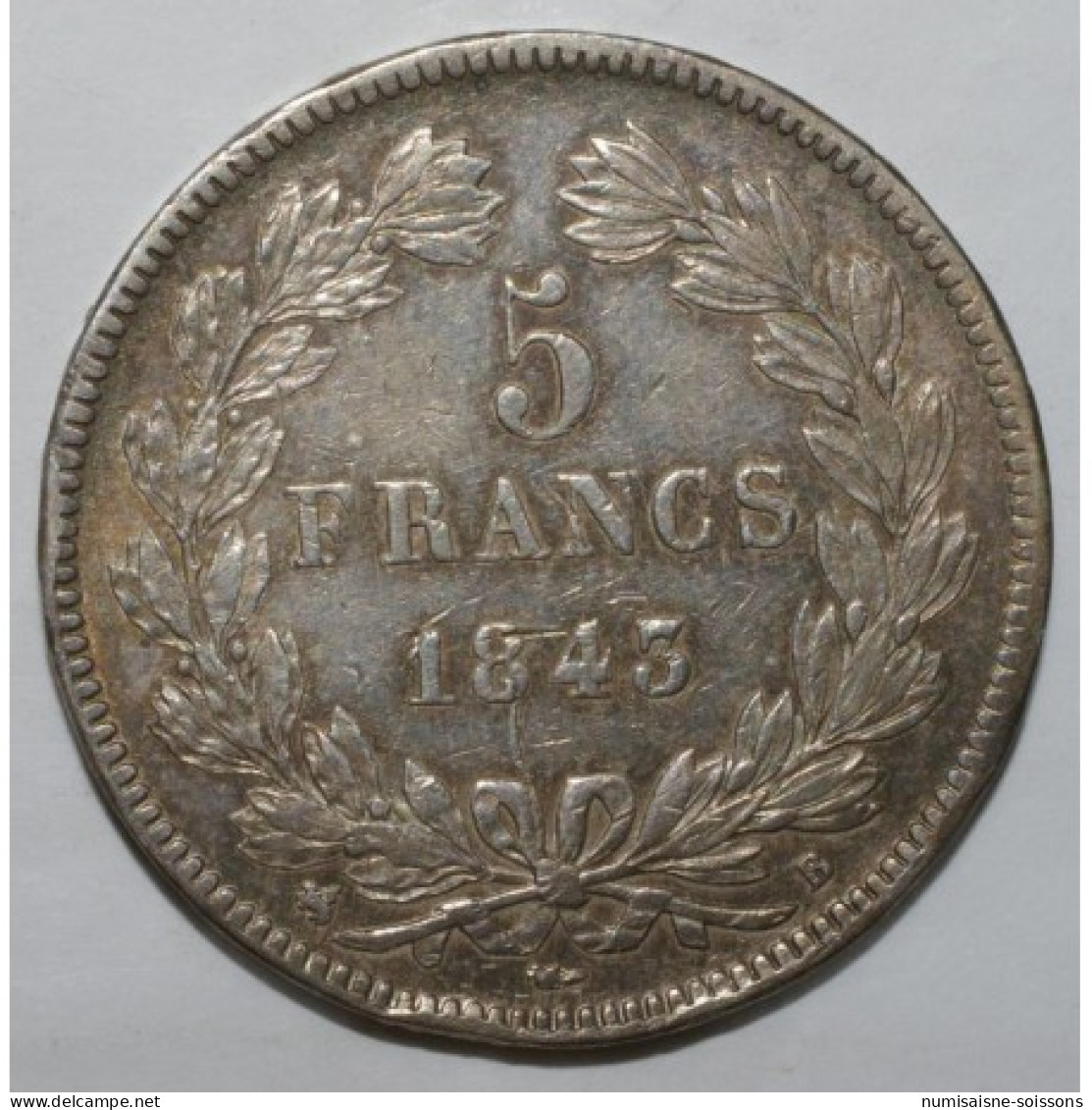 GADOURY 678 - 5 FRANCS 1843 B Rouen TYPE LOUIS PHILIPPE 1er - TTB - KM 749 - 5 Francs