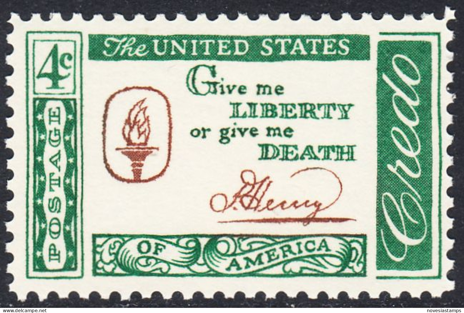 !a! USA Sc# 1144 MNH SINGLE (a2) - Credo: Henry - Nuovi