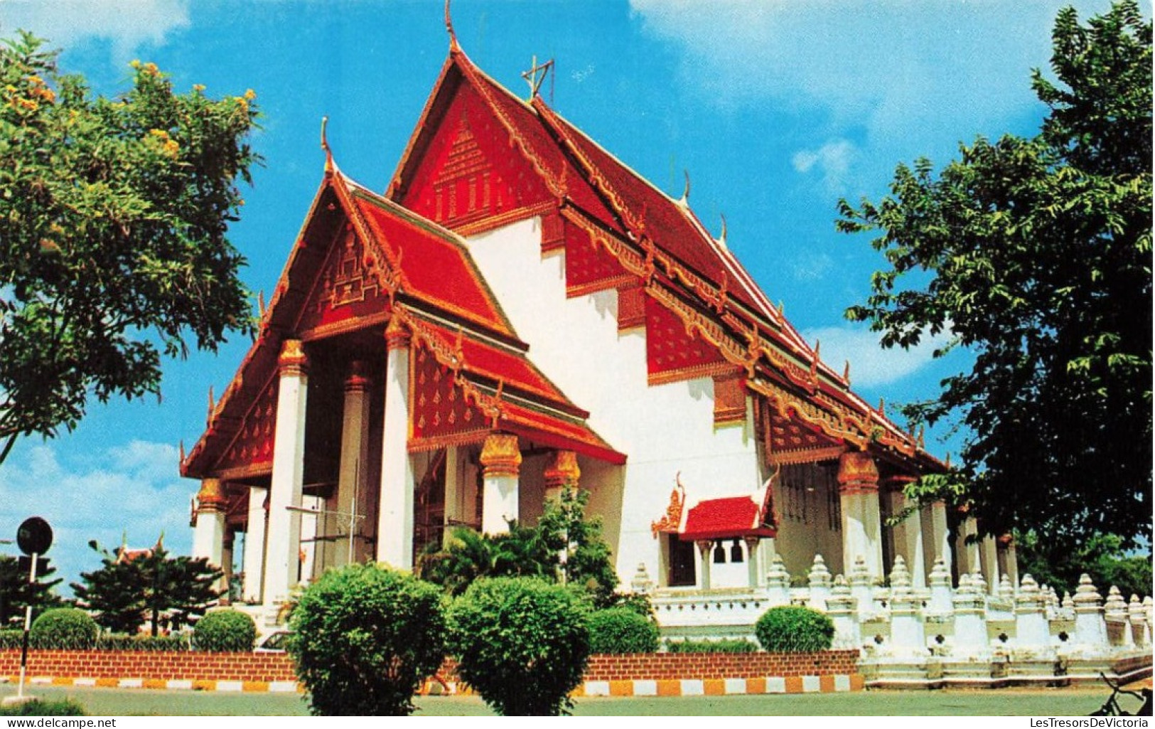 THAÏLANDE - Wat Mongkhol Bophit At Ayudhya - Colorisé - Carte Postale - Thaïlande