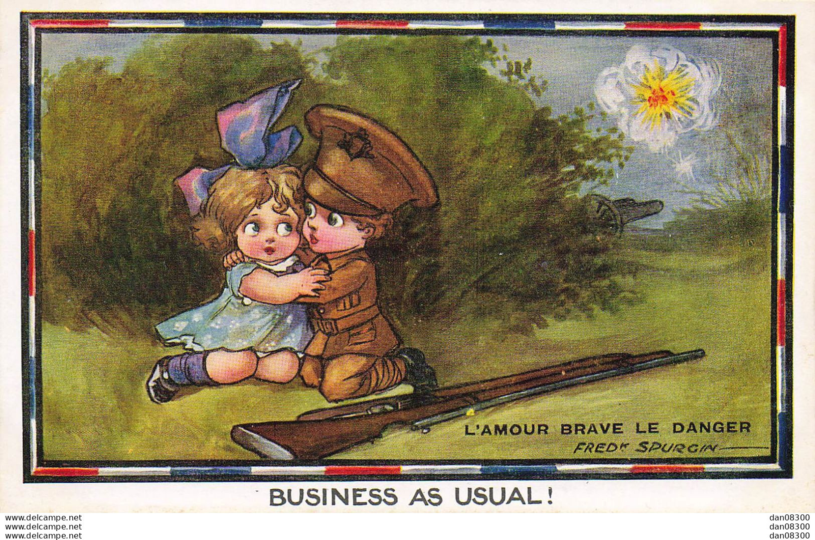 L'AMOUR BRAVE LE DANGER  BUSINESS AS USUAL ILLUSTRATION FRED SPURGIN - Spurgin, Fred