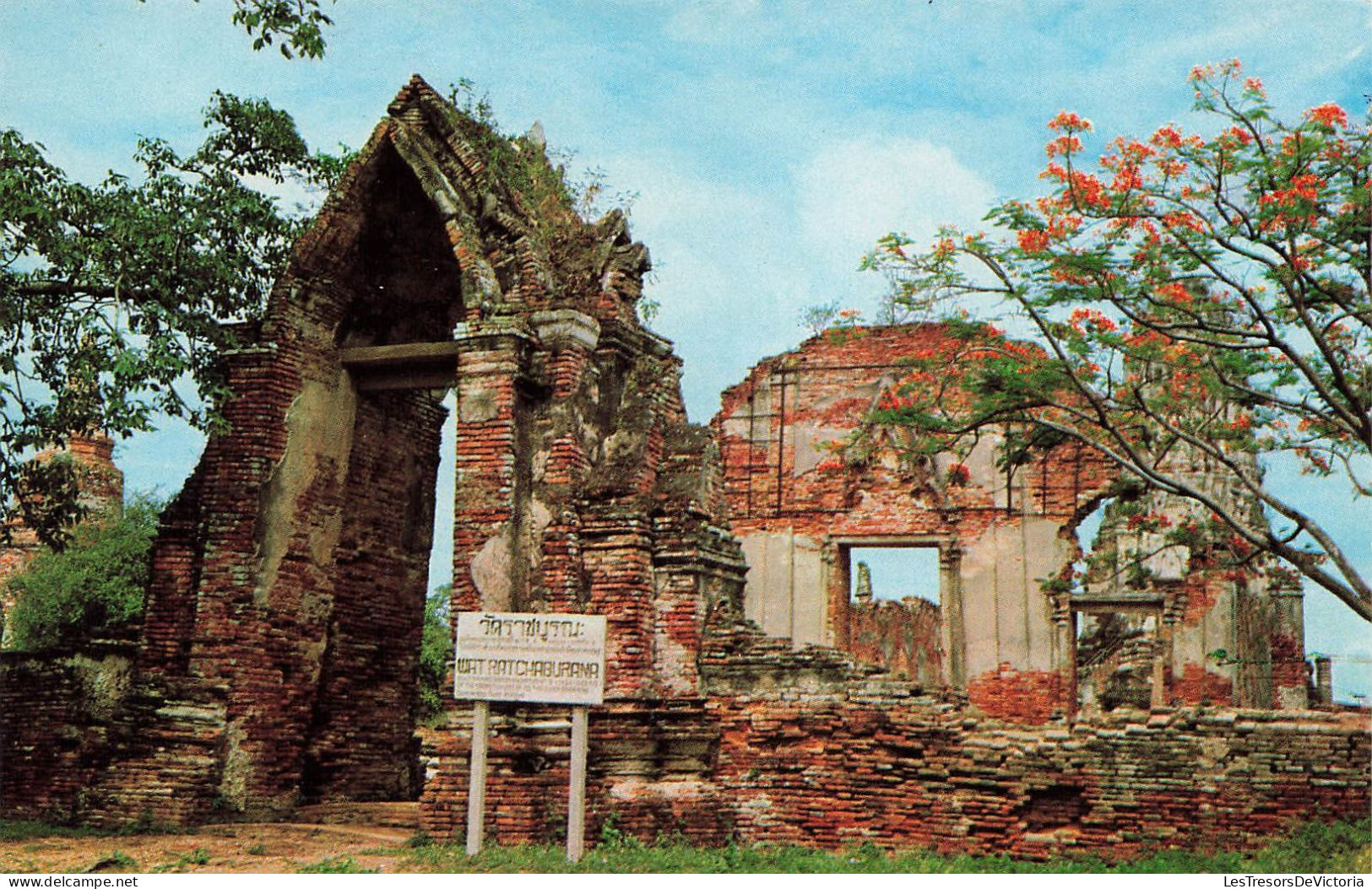 THAÏLANDE - Ayudhya Province - The Ruins Of Wat Rajburana Built By Thai King Boromraja - Colorisé - Carte Postale - Thailand