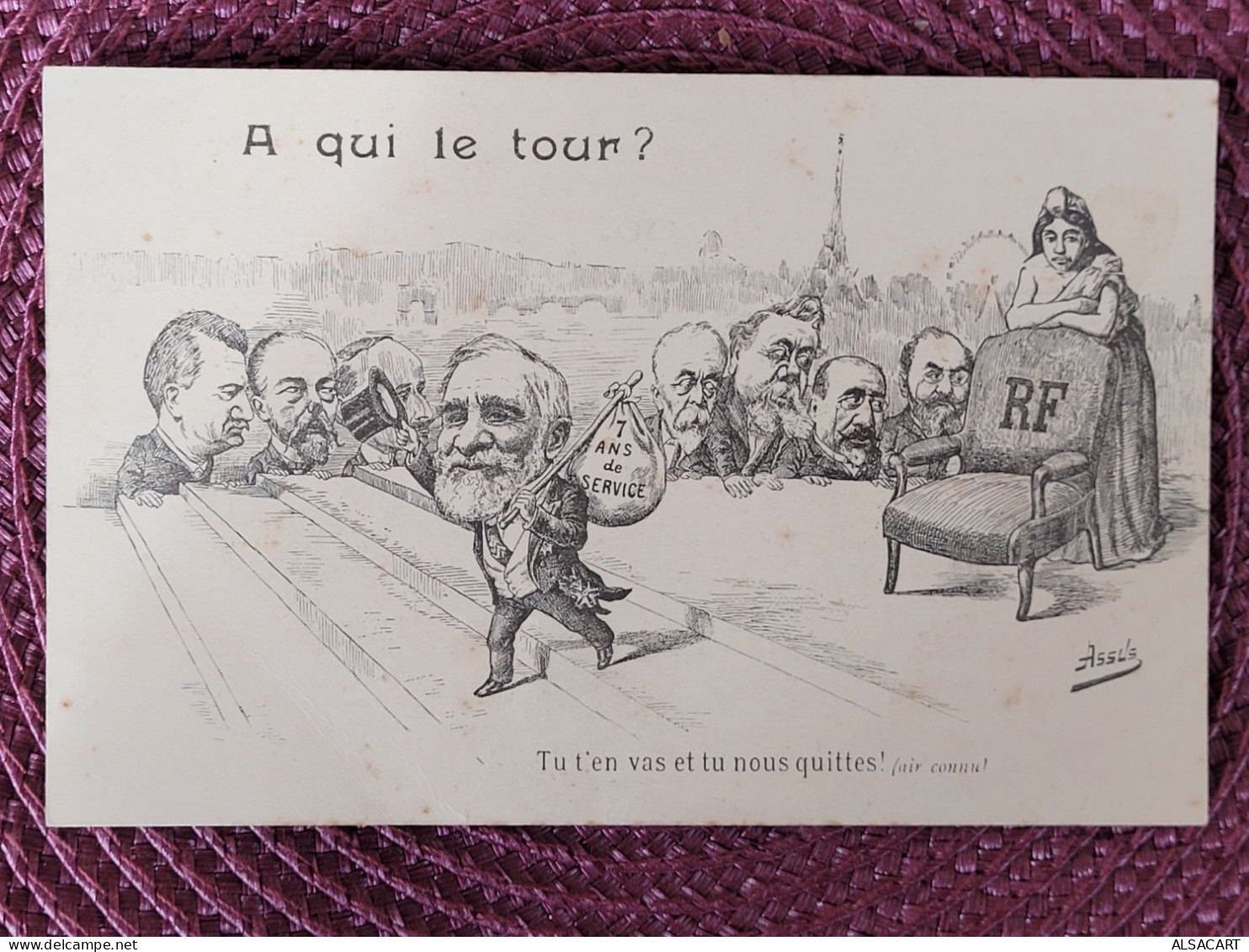 A Qui Le Tour , 7 Ans De Service , Illustrateur Assus - Unclassified