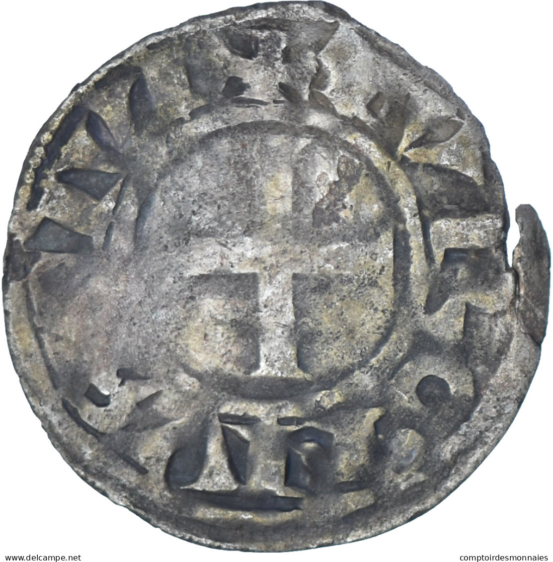 France, Touraine, Denier, Ca. 1150-1200, Saint-Martin De Tours, Billon, TB+ - Andere & Zonder Classificatie