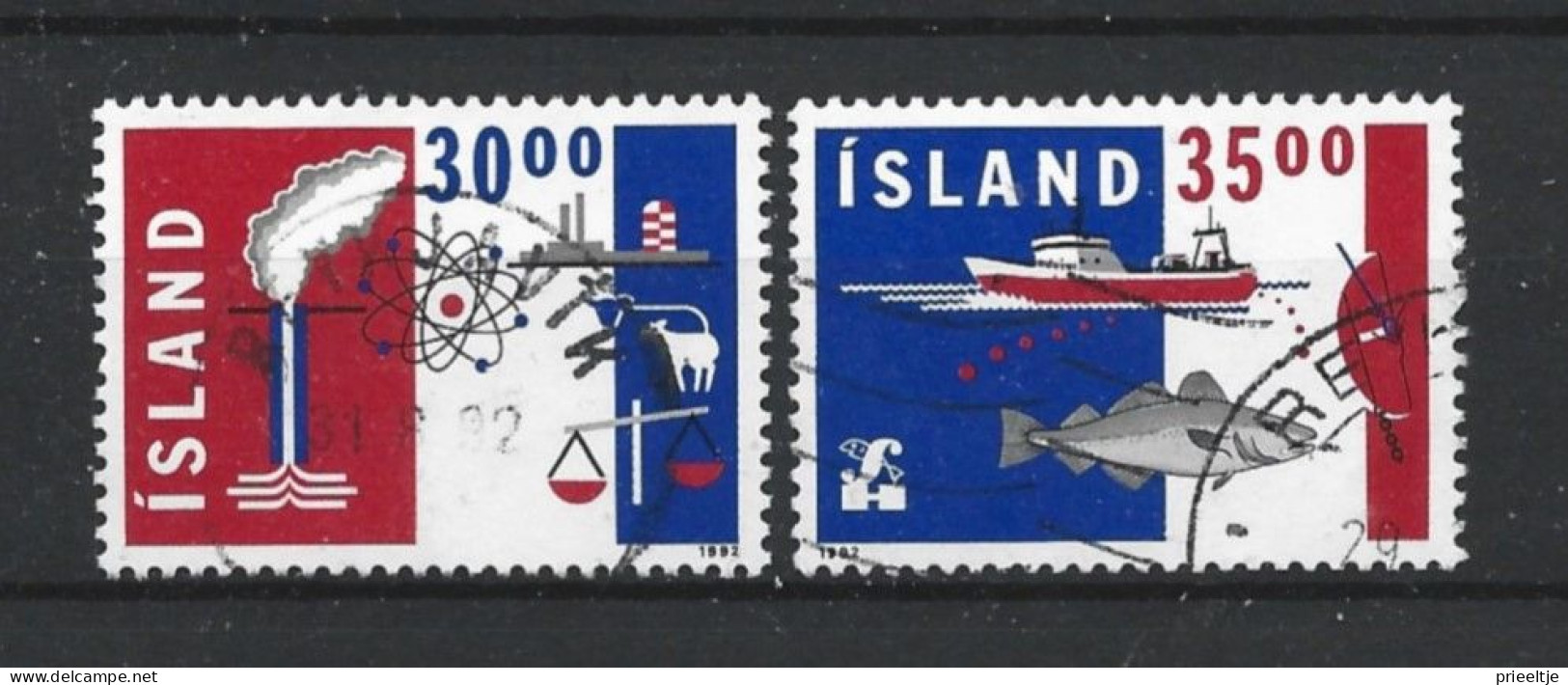 Iceland 1992 Export  Y.T. 719/720 (0) - Used Stamps