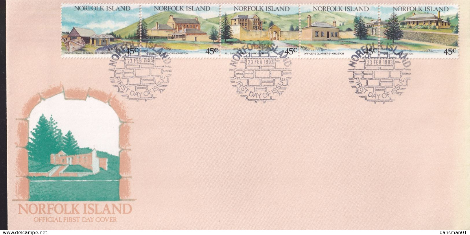 Norfolk Island 1993 Tourism Sc 533 FDC - Ile Norfolk