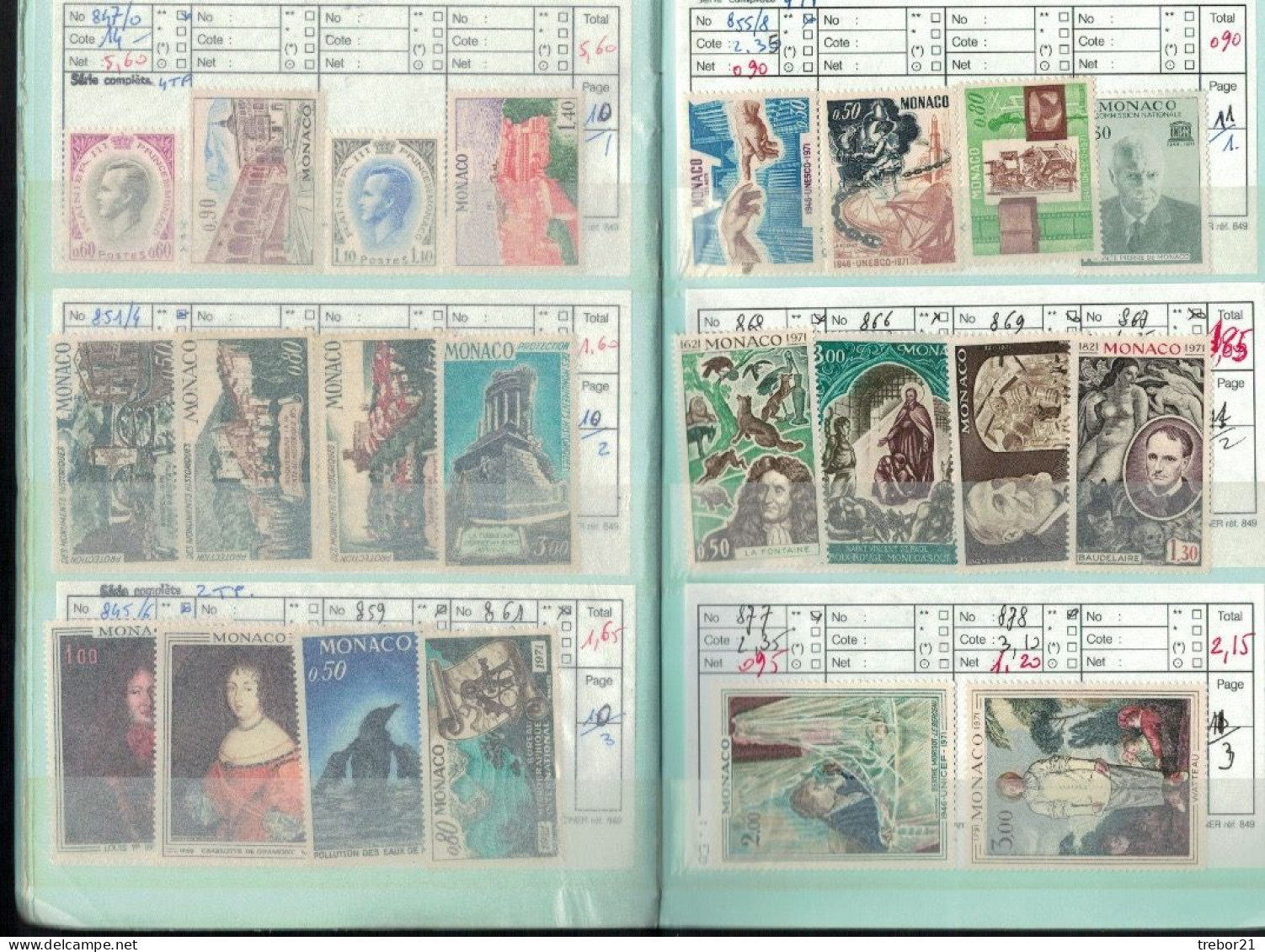 MONACO - 2 Carnets - Cote Yvert 1 396 €uros - Collections, Lots & Series