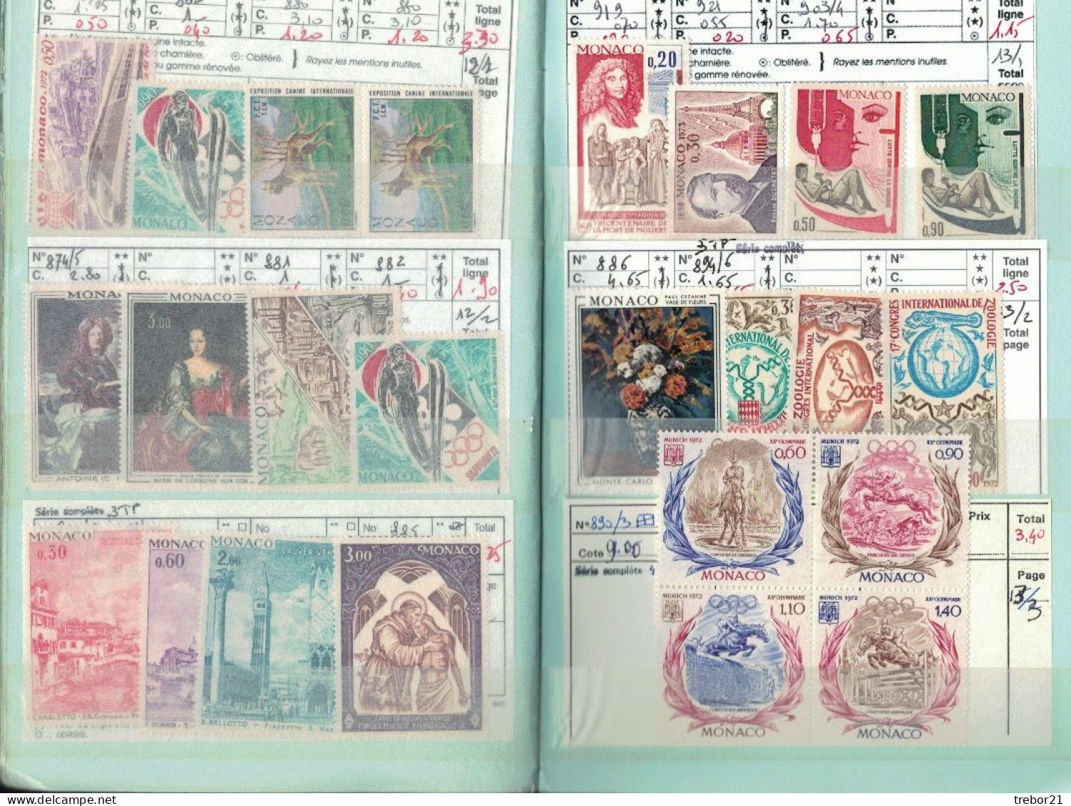 MONACO - 2 Carnets - Cote Yvert 1 396 €uros - Collections, Lots & Series