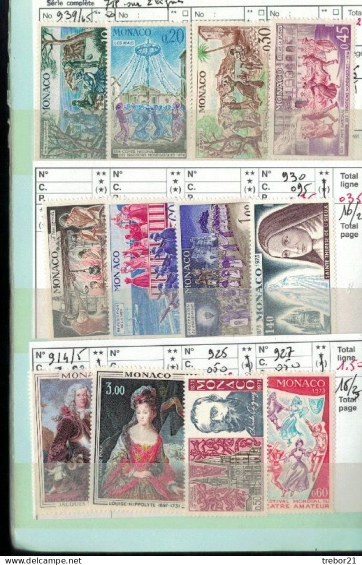 MONACO - 2 Carnets - Cote Yvert 1 396 €uros - Collections, Lots & Séries