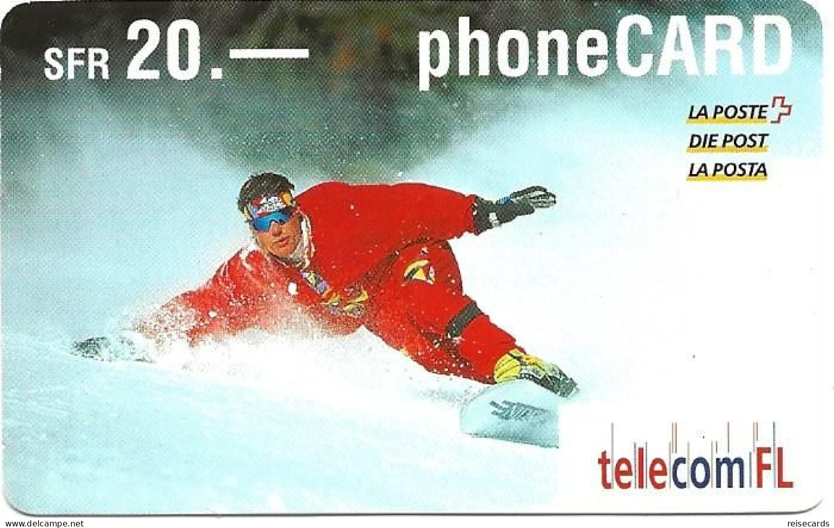 Liechtenstein: Telecom FL - Snowboarder - Liechtenstein
