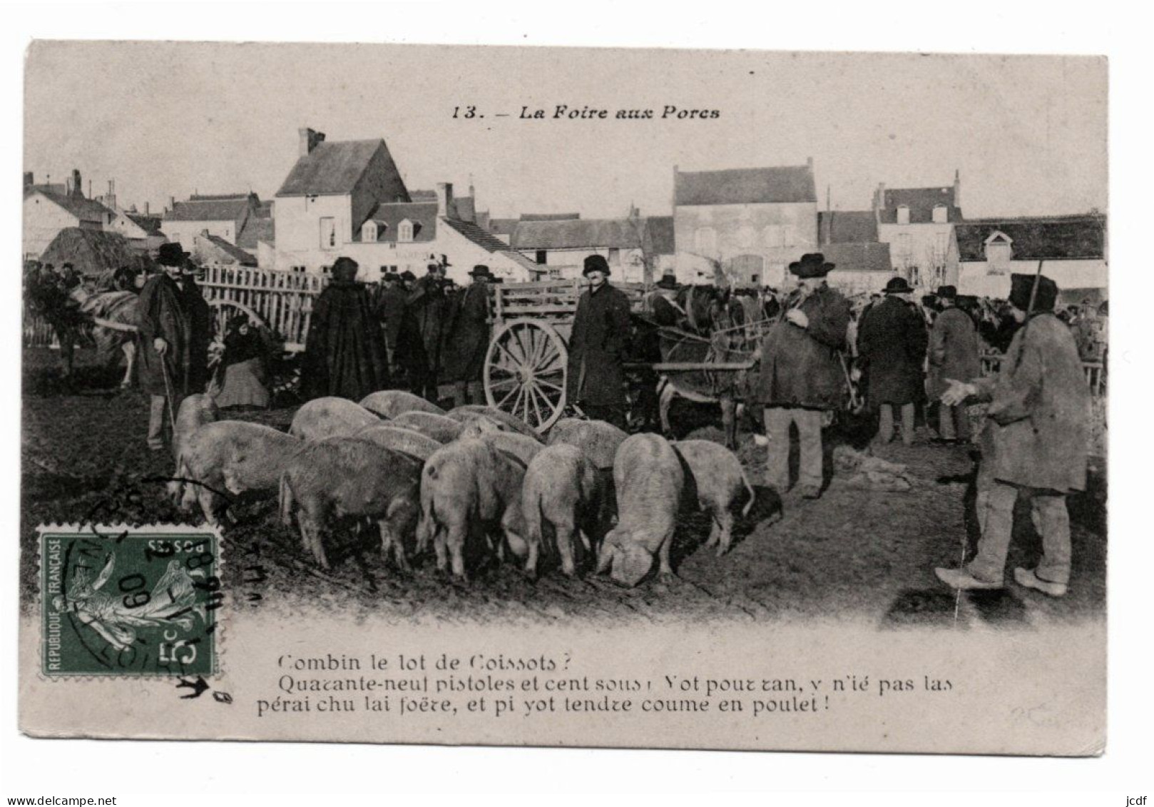 MORVAN - La Foire Aux Porcs N° 13 - Coll Hirondelle - Combin Le Lot De Coissots ? - Coll Hirondelle 1909 - Fairs