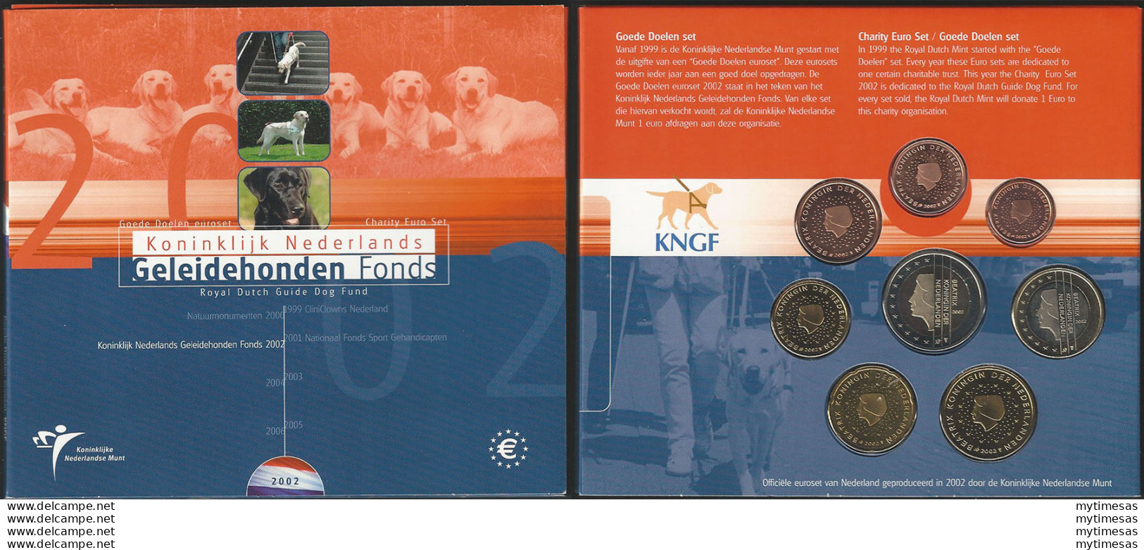 2002 Olanda Divisionale 8 Monete FDC - Pays-Bas
