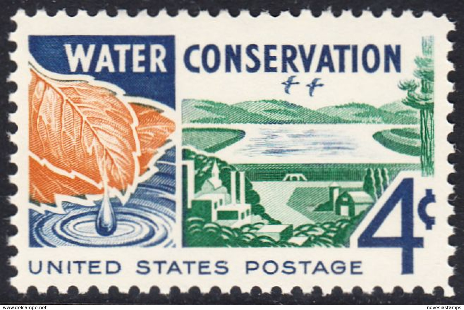 !a! USA Sc# 1150 MNH SINGLE (a2) - Water Conservation - Unused Stamps