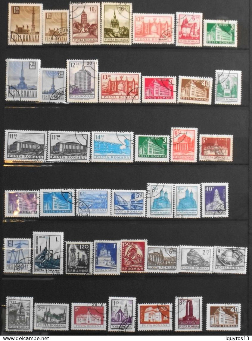 Lot De 109 Timbres - ROUMANIE POSTA ROMANA - Diverses Années - Oblitérés - Verzamelingen