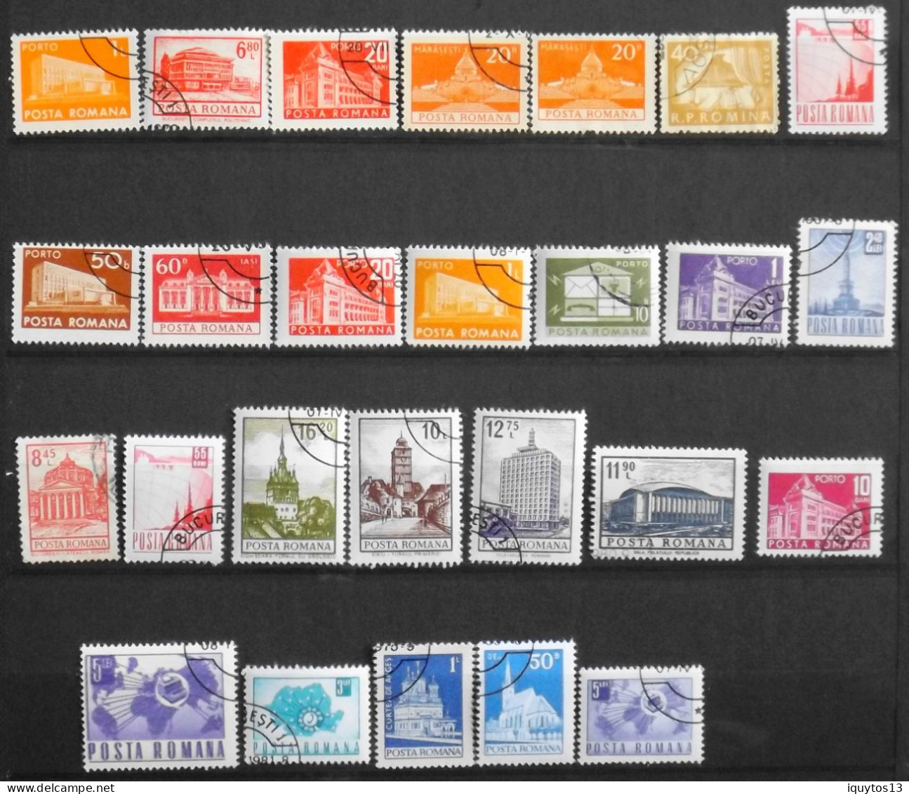 Lot De 109 Timbres - ROUMANIE POSTA ROMANA - Diverses Années - Oblitérés - Lotes & Colecciones