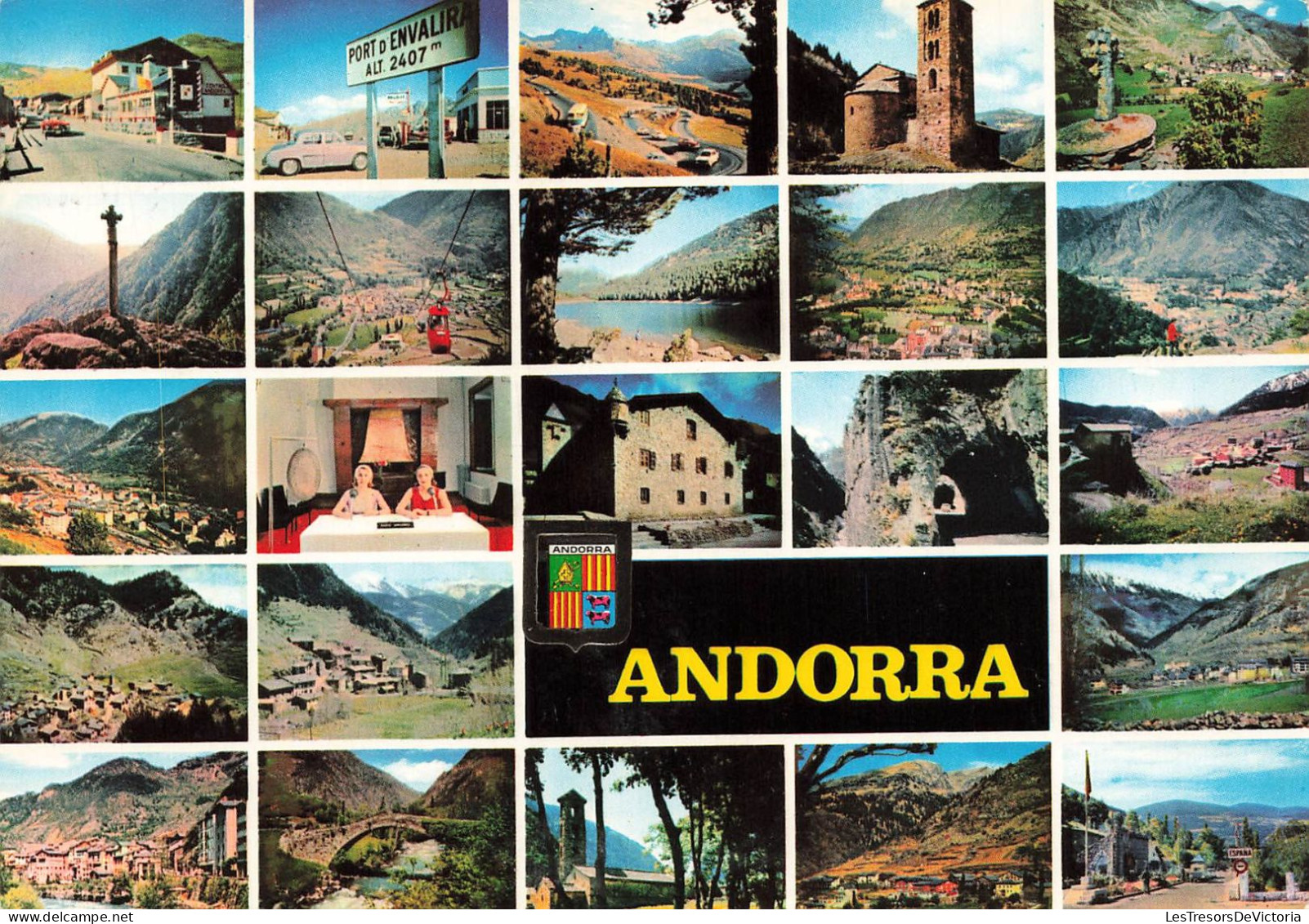 ANDRORRE - Vallée D'Andorre - Multivues - Colorisé - Carte Postale - Andorre