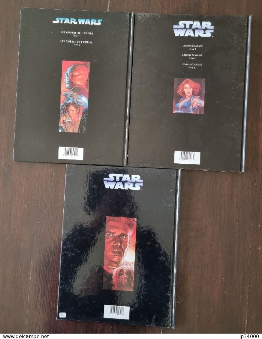 Star Wars Lot 3 Bd: L'empire Écarlate, Ombres Empire, Bataille Jedi (Dark Horse) E.O. - Bücherpakete