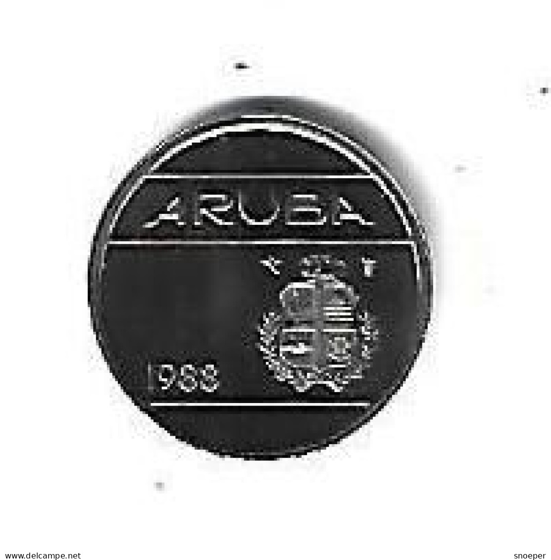 *Aruba 5 Cents  1987 Km 1   Xf+ - Aruba