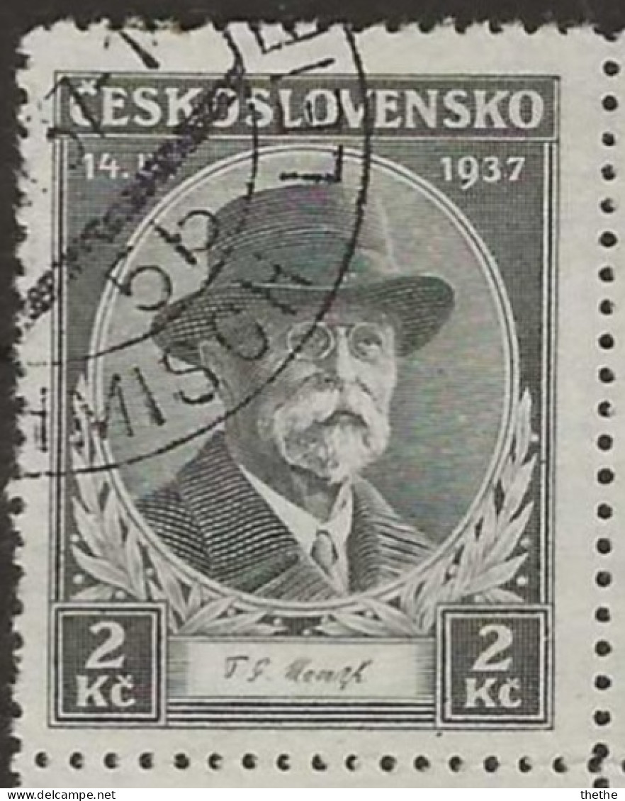 TCHECOSLOVAQUIE -  Mort Du Président Masaryk - Usati