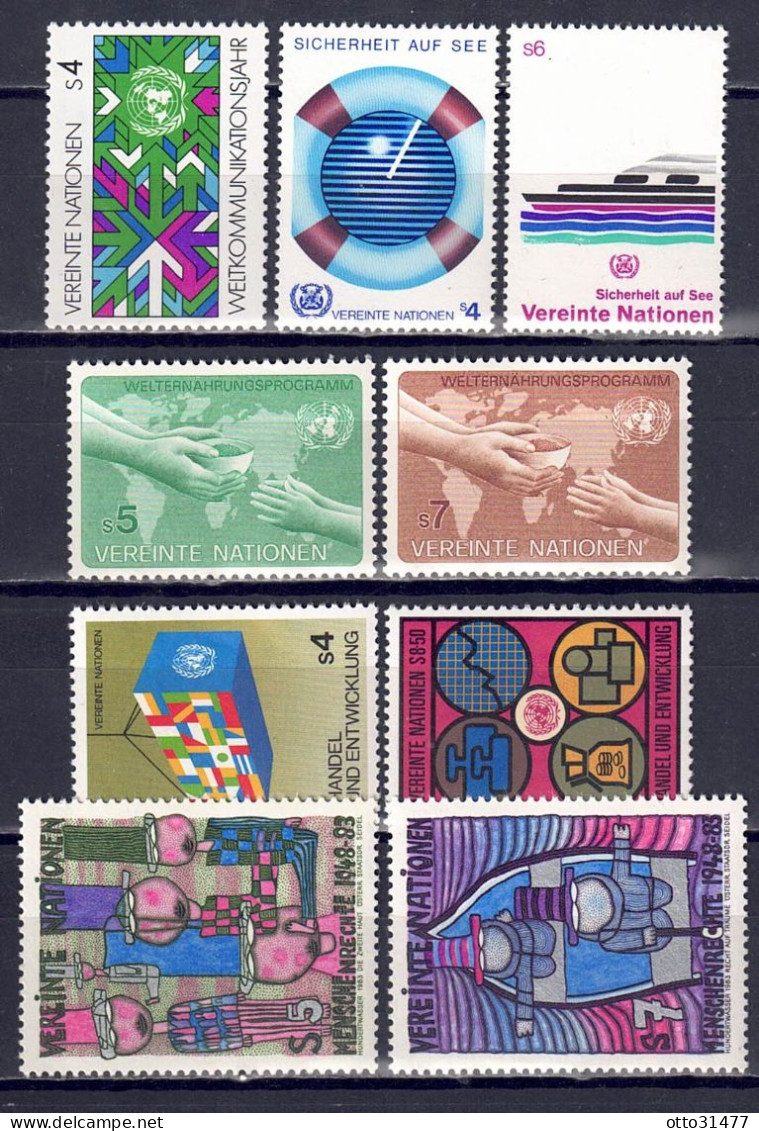 UNO Wien 1983 - Jahrgang Mit Nr. 29 - 37, Postfrisch ** / MNH - Neufs