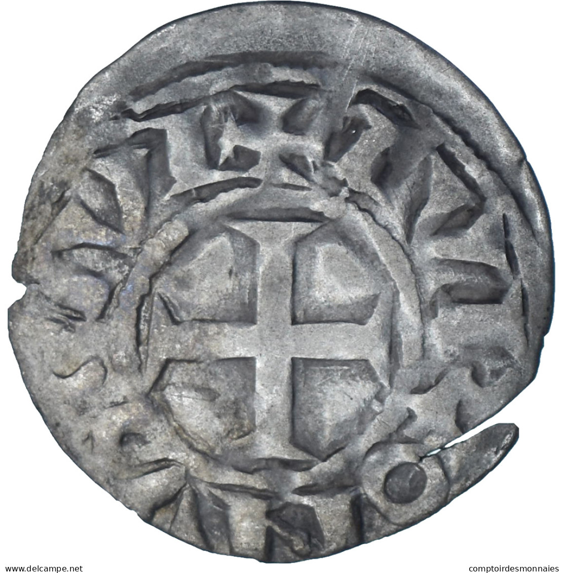 France, Touraine, Denier, Ca. 1150-1200, Saint-Martin De Tours, Billon, TTB - Other & Unclassified