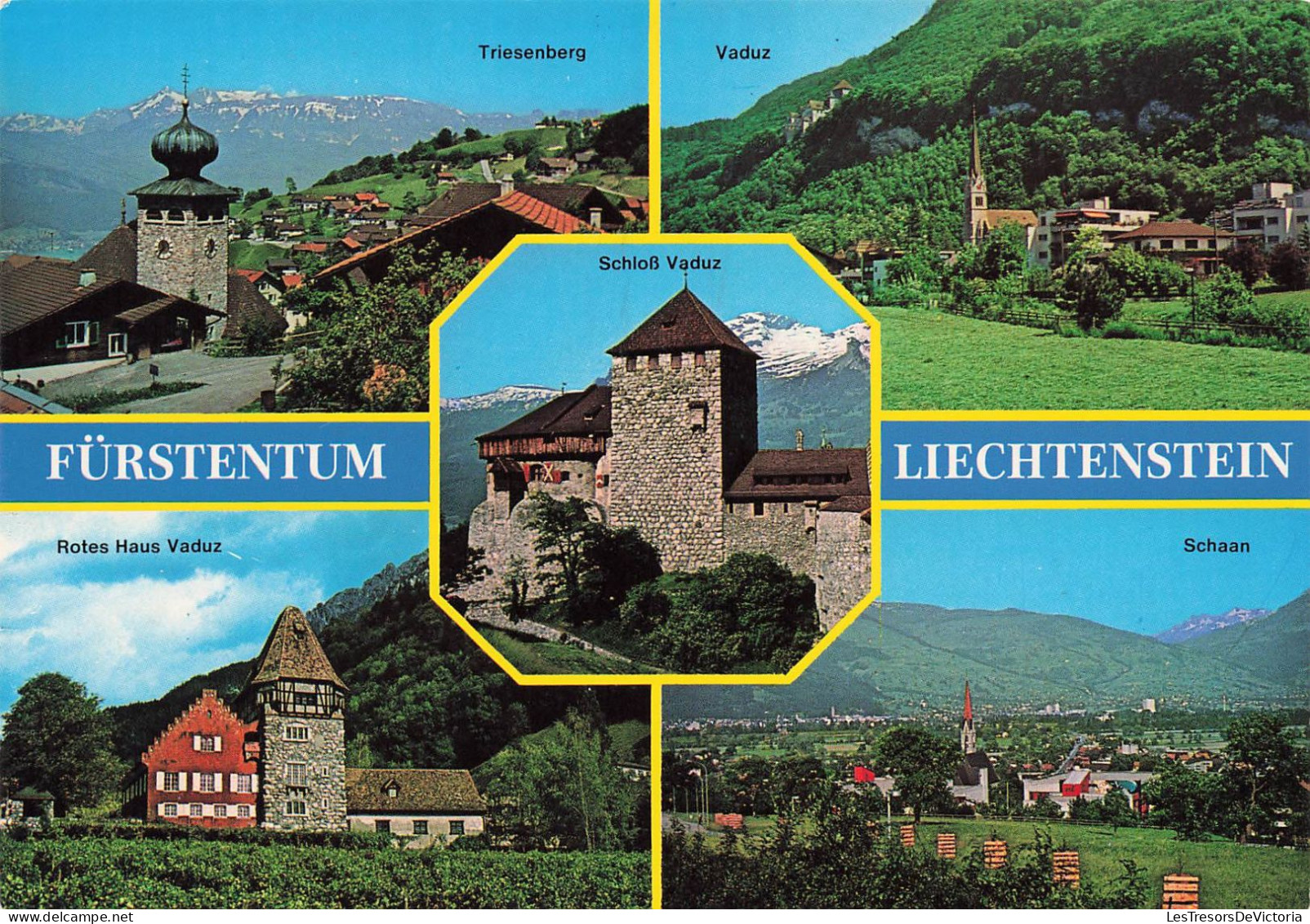 LIECHTENSTEIN - Fürstentum Liechtenstein - Multivues - Colorisé - Carte Postale - Liechtenstein