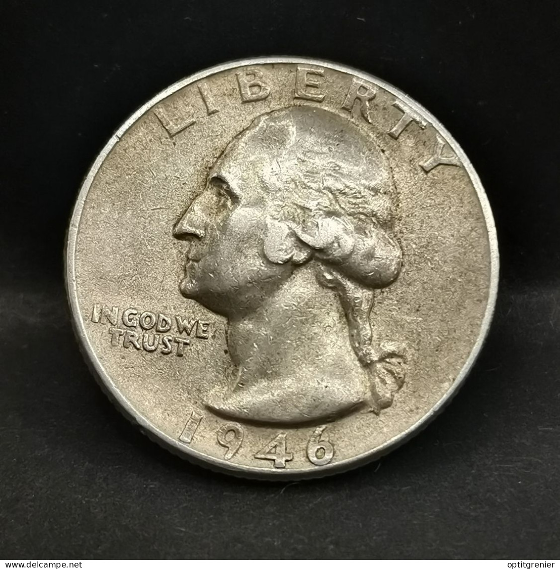 WASHINGTON QUARTER DOLLAR ARGENT 1946 PHILADELPHIE USA / SILVER 1/4 DOLLAR - 1932-1998: Washington