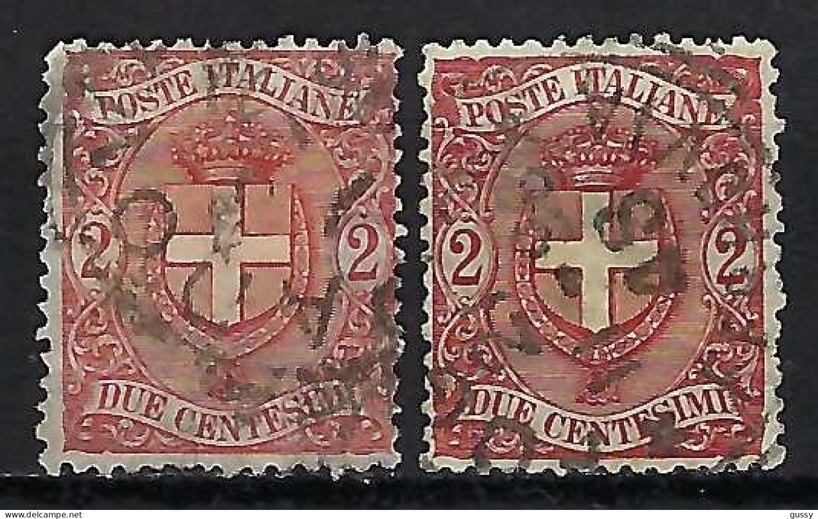 ITALIE Ca.1891-97: 2x Le Y&T 56 Obl., 2 Nuances - Usati