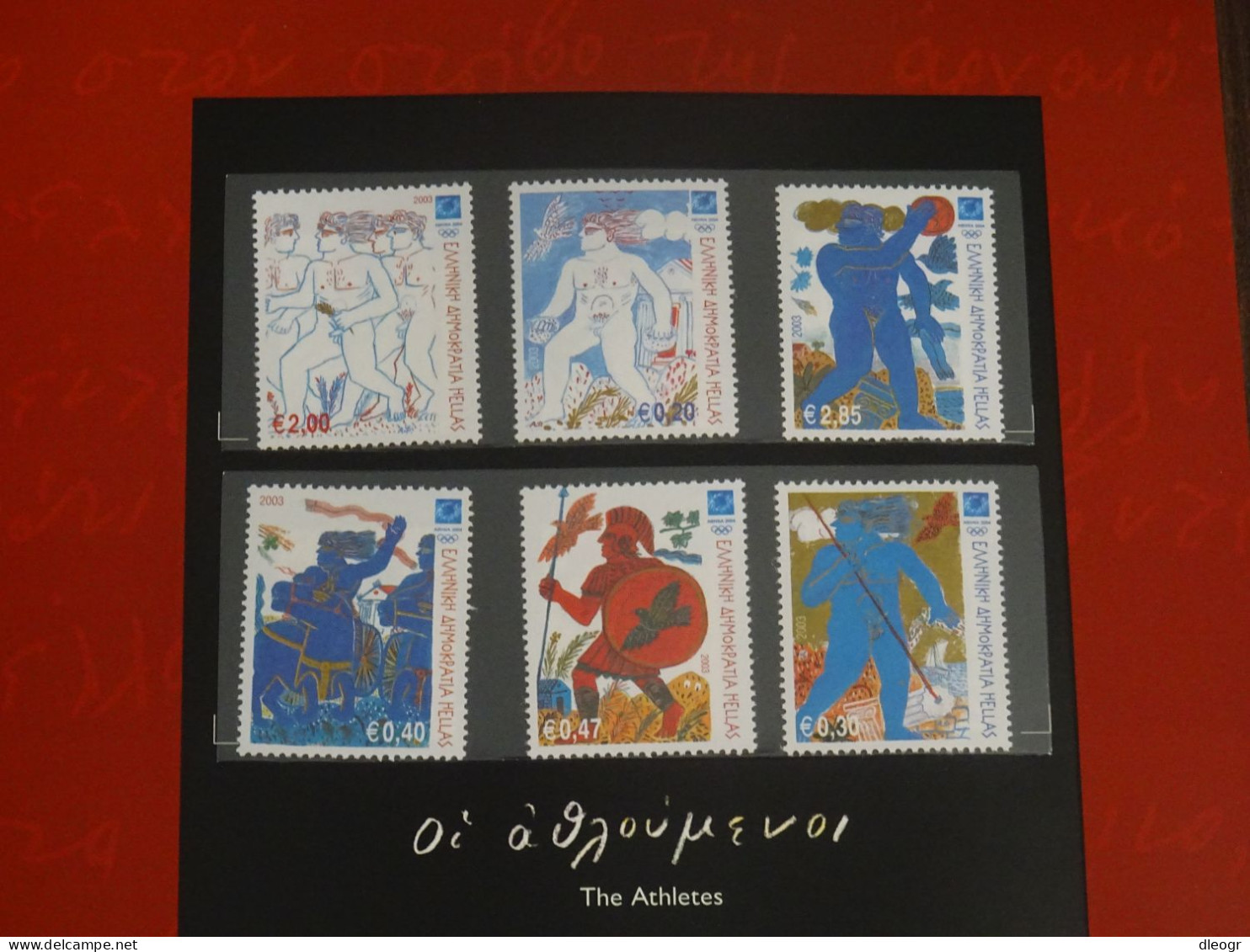 Greece 2004 Olympic Stamps Official Book - Ungebraucht